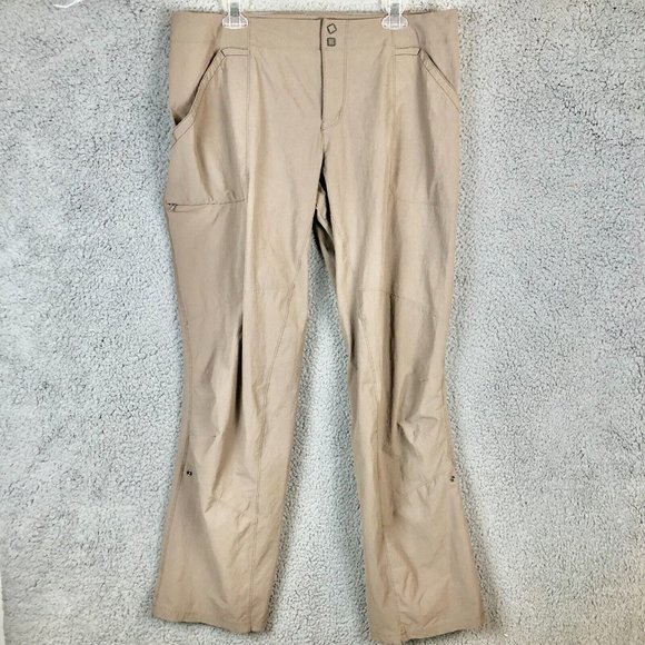 Mountain Hardwear Pants - Mountain Hardwear Womens Pants Nylon Tan Hiking Fishing Outdoor Size 14 bottoms